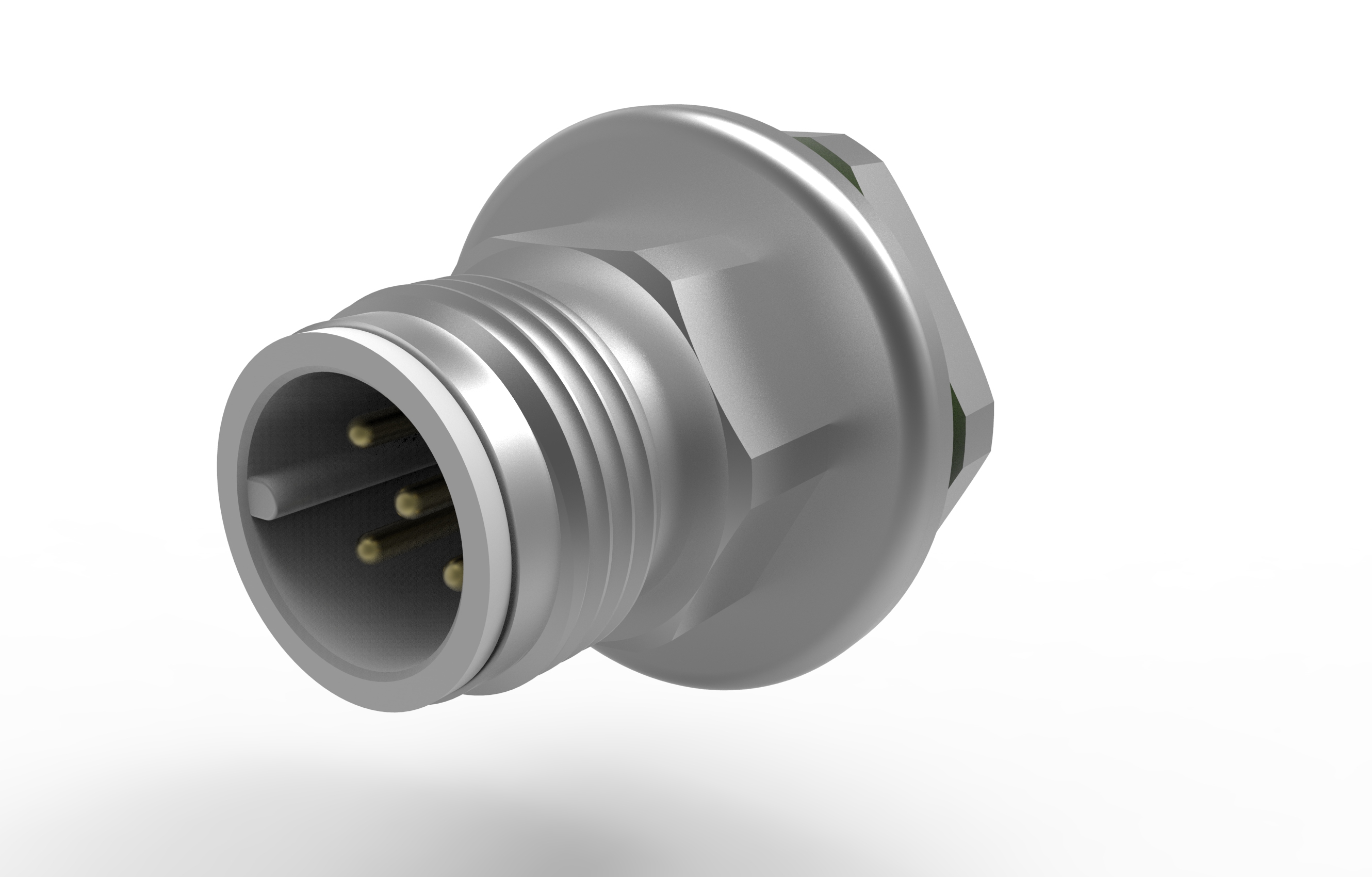 M12 A5 panel mount connectors