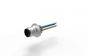 M12 EP-Flanschstecker Stift