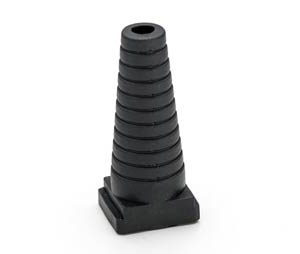 Knickschutztüllen mit Rechteck-Flanschkontur